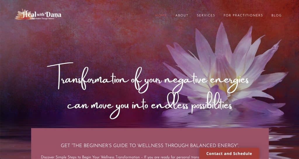 Refreshed Site for Successful Energy Healer