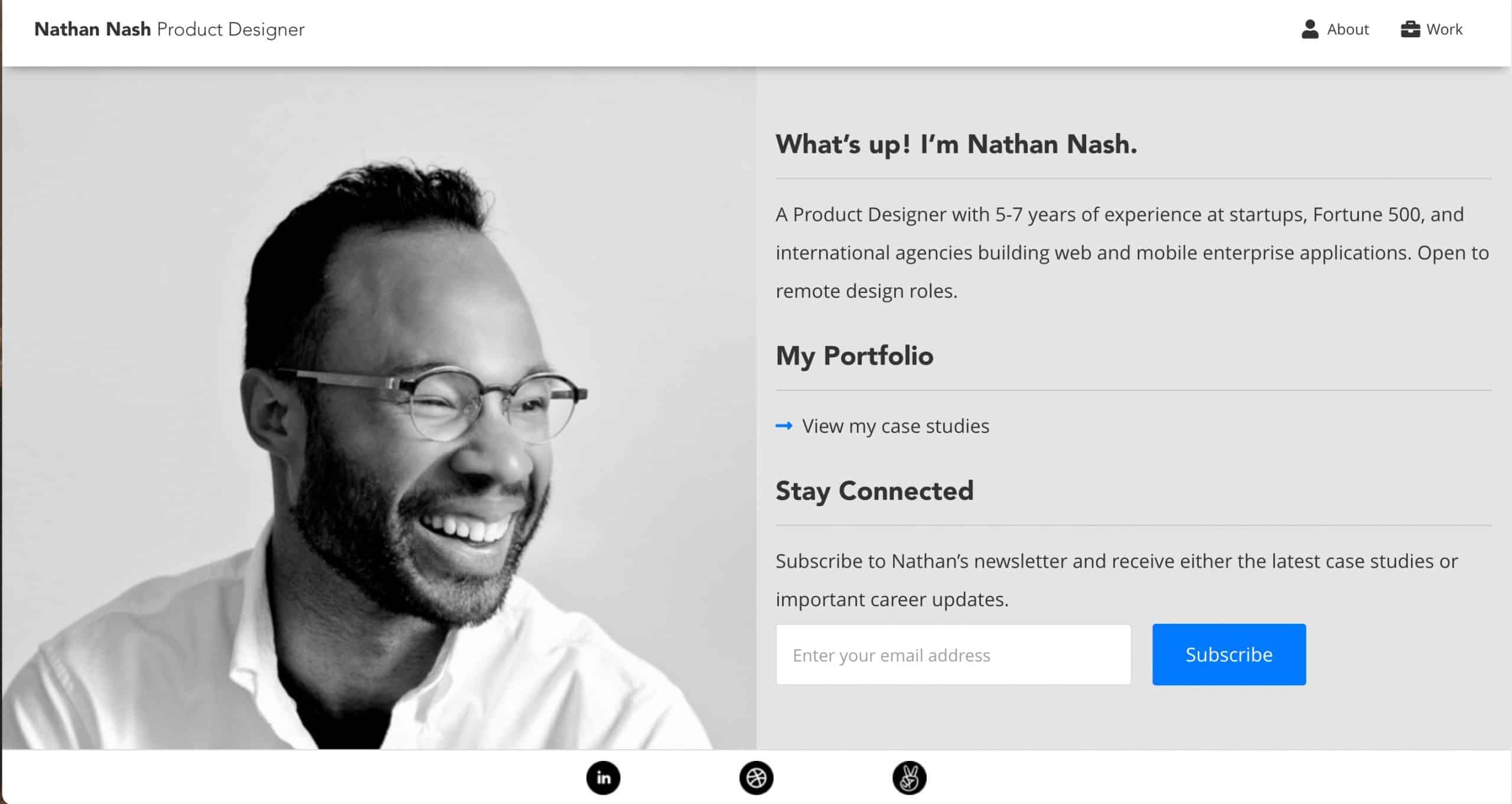 Sleek portfolio site for designer - Modern Masters Studio